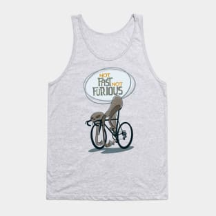 Funny cycling sloth Tank Top